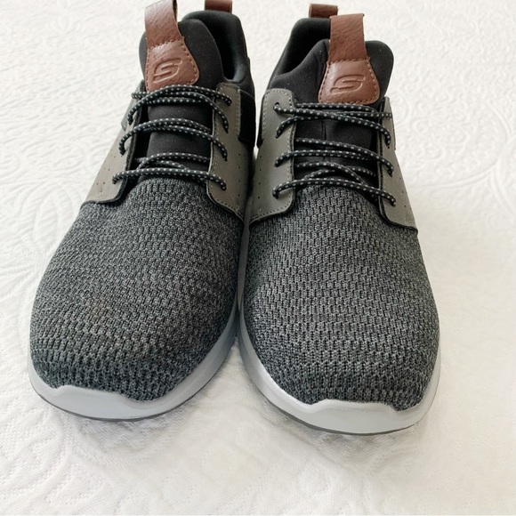 Skechers Men's Delson Camben Sneakers, Black‎ / Grey - Picture 3 of 9